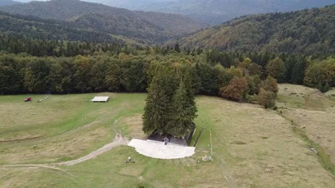 Aerial view mountain Stock Footage 228920505