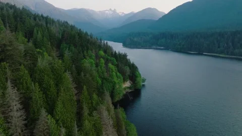 Aerial View Of Mountain Stock Footage 297882128