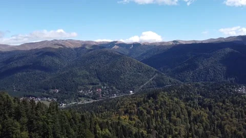 Aerial view mountain forest Stock-Footage 212331503