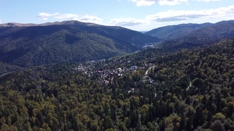 Aerial view mountain forest Stock-Footage 212331522