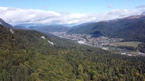 Aerial view mountain forest Stock-Footage 212331542