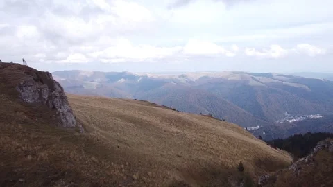 Aerial view mountain forest Vídeo Stock 217439759