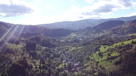 Aerial view mountain forest Stock-Footage 217440277