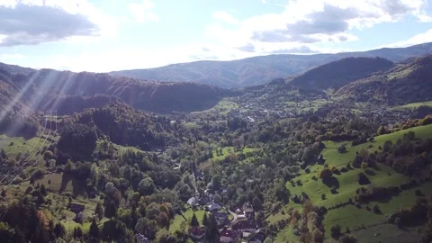 Aerial view mountain forest Stock-Footage 217440290