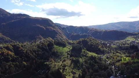 Aerial view mountain forest Stock-Footage 217440364