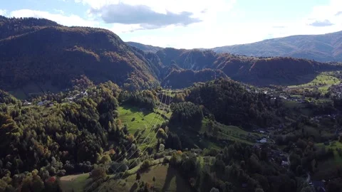 Aerial view mountain forest Stock-Footage 217440377