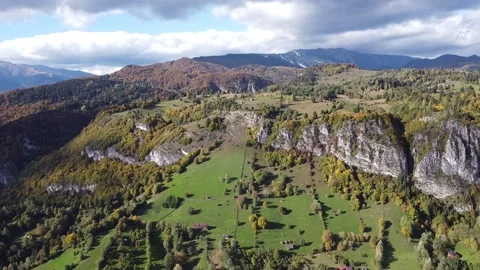 Aerial view mountain forest Stock-Footage 217440566