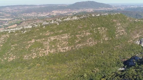 Aerial View Mountain Landscape Stock Footage 82400540
