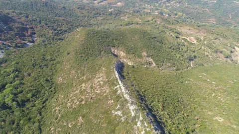Aerial View Mountain Landscape Stock Footage 82400708