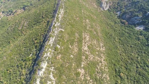 Aerial View Mountain Landscape Stock Footage 82400818