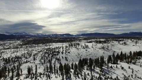 Aerial view of mountain landscape Stock Footage 85143153