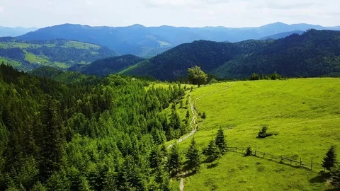 Aerial view of mountain landscape Video stock 111037110