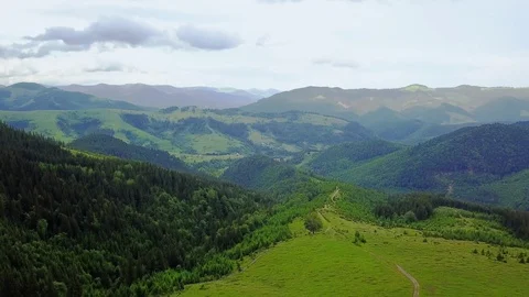 Aerial view of mountain landscape Video stock 116819214