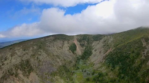 Aerial view of the mountain landscape Stock Footage 121178702