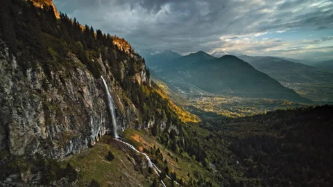 Aerial view of mountain landscape Stock Footage 160766905