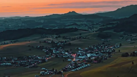 Aerial view of mountain landscape Stock Footage 160777778