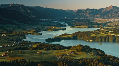 Aerial view of mountain landscape Stock Footage 160778091