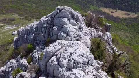 Aerial View of Mountain Landscape Stock Footage 312829868