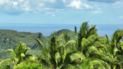 Aerial view of mountain landscape. Philippines. Stock Footage 233522985