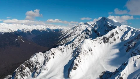 Aerial view of a mountain peak Stock Footage 88531350