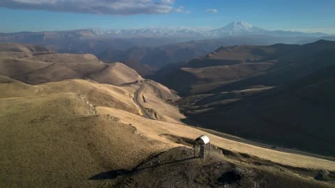 Aerial view of the mountain plateau. Stock Footage 195560596