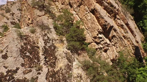 Aerial View of mountain range and landscape Stock Footage 60691391