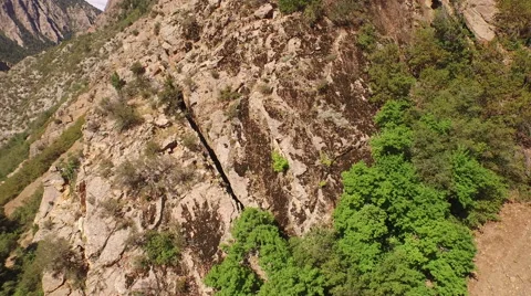 Aerial View of mountain range and landscape Stock Footage 60691422