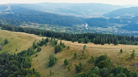 Aerial view of mountain range Stock Footage 119109508