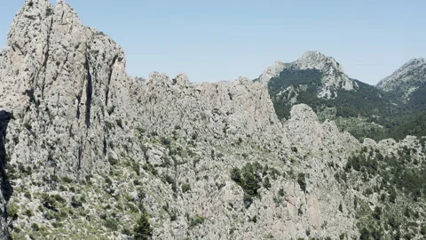 Aerial view of mountain range. Stock Footage 133222834
