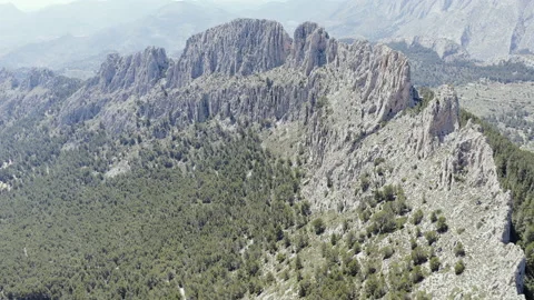 Aerial view of mountain range. Stock Footage 133223811