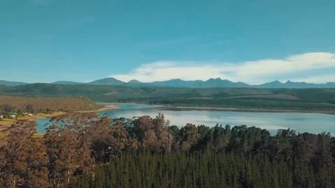 Aerial view of  Mountain range Stock Footage 338359113