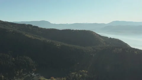 Aerial view of mountain ranges Stock Footage 145509715