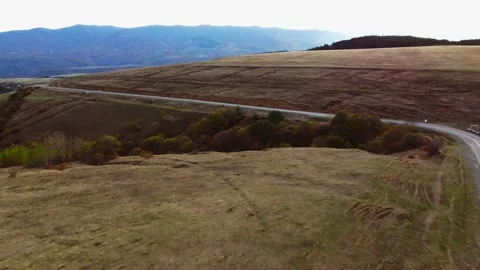 Aerial view of the mountain ranges Stock Footage 220578381