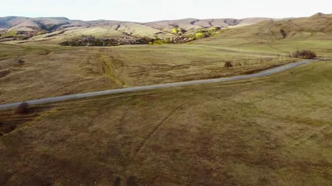 Aerial view of the mountain ranges Stock Footage 220579232