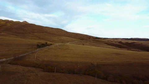 Aerial view of the mountain ranges Stock Footage 220579704