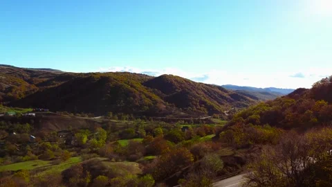 Aerial view of the mountain ranges Stock Footage 220579981