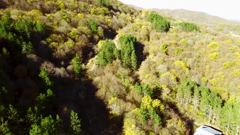 Aerial view of the mountain ranges Stock Footage 220594894