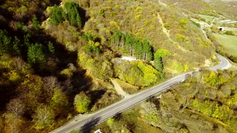 Aerial view of the mountain ranges Stock Footage 220595368