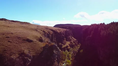Aerial view of the mountain ranges Stock Footage 220595885