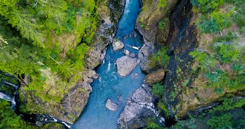 Aerial View Of A Mountain River 스톡 동영상 91194609