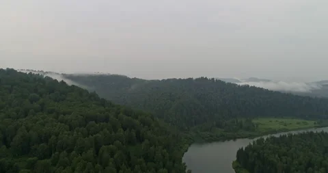 Aerial view of mountain river. Stock Footage 130193572