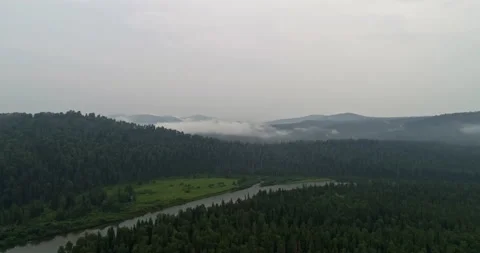 Aerial view of mountain river. Stock Footage 130194560