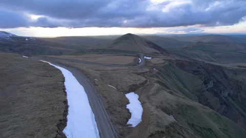 Aerial view of a mountain road. Stock Footage 319447762