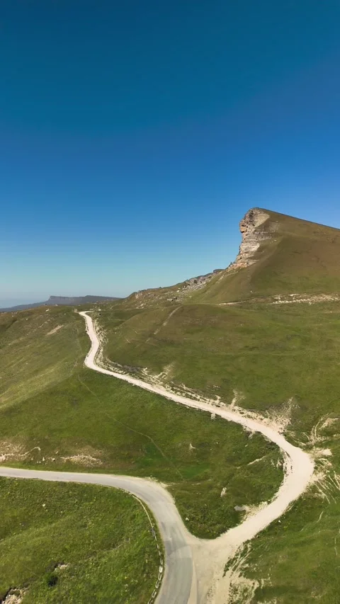 Aerial view of a mountain road. Stock Footage 319448312