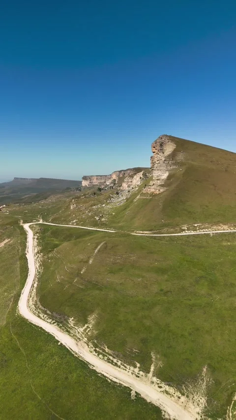 Aerial view of a mountain road. Stock Footage 319448321