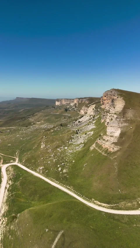 Aerial view of a mountain road. Stock Footage 319448335