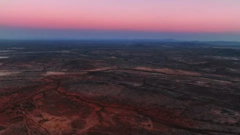 Aerial view of the mountain rock formations in Namibia, Africa. Stock Footage 299841541
