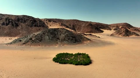 Aerial view of the mountain rock formations in Namibia, Africa. Stock Footage 299843402