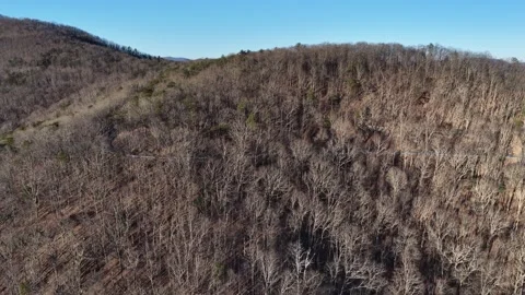 Aerial view of mountain side road Stock Footage 325349524