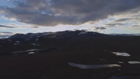 Aerial view of mountain in sunset 動画素材 78247074